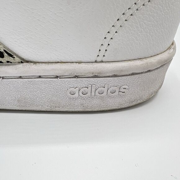 Adidas Grand Court Tennis Sneakers Size 9 White Leopard Cloudfoam Comfort - Picture 5 of 11